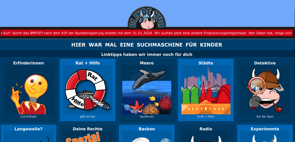 Suchmaschine Blinde Kuh