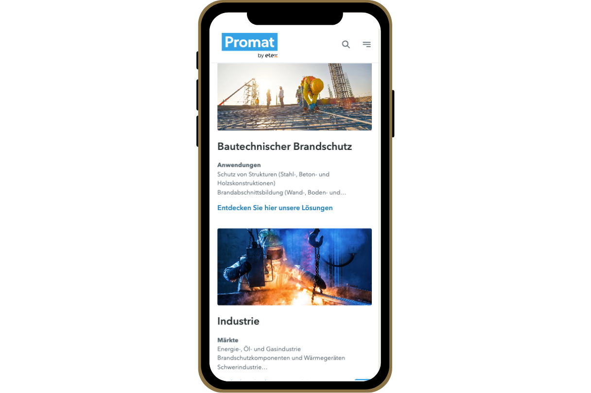 Mobile_Promat_Webseite