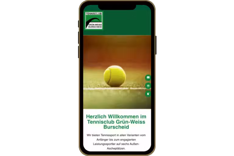Tennisclub Grün-Weiss Burscheid – Ansicht aus dem Projekt