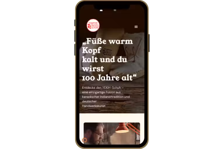 Yekih Schuhe – Ansicht aus dem Projekt