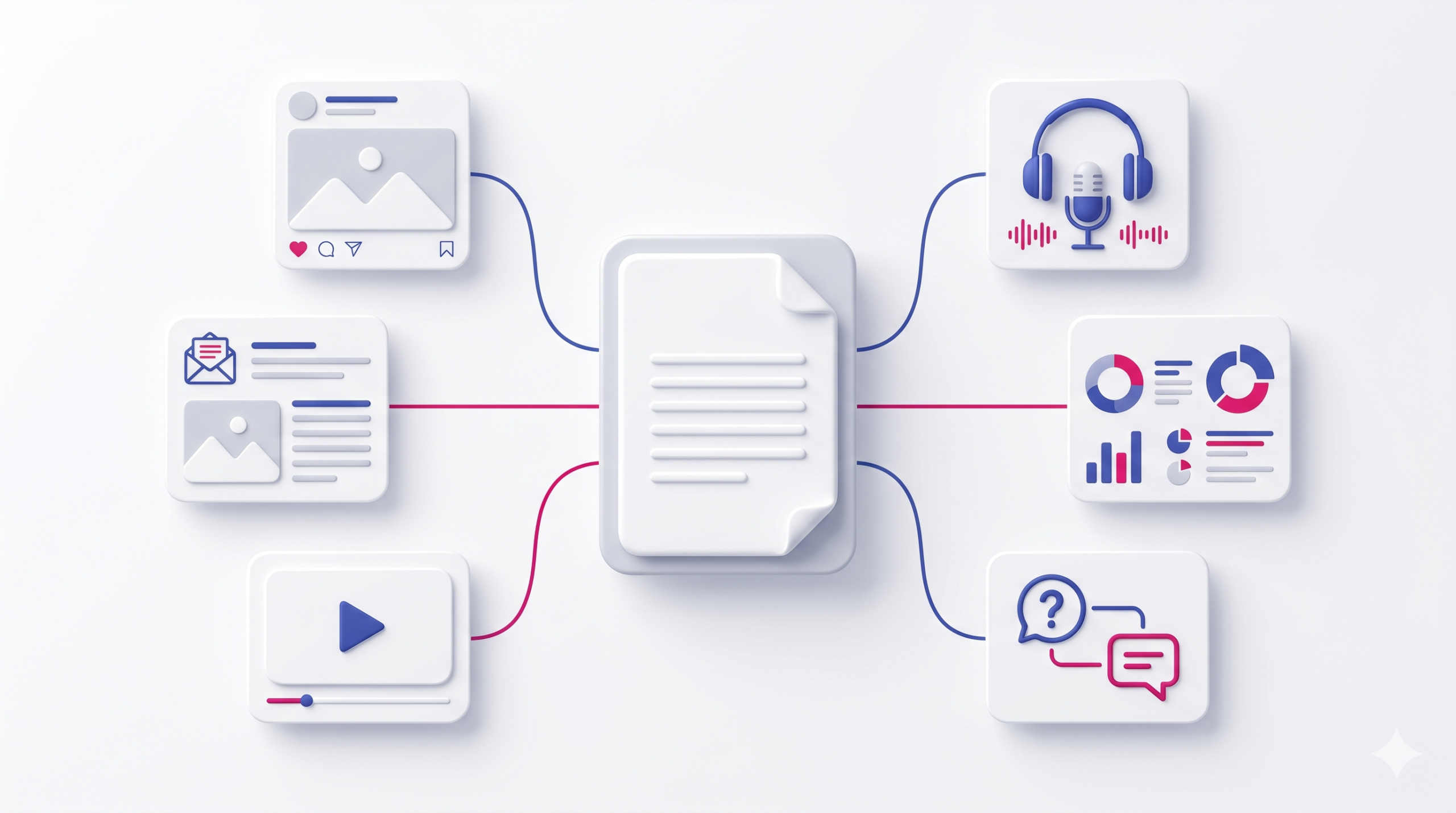 content recycling 2026 mit einem basis inhalt und mehreren neuen assets