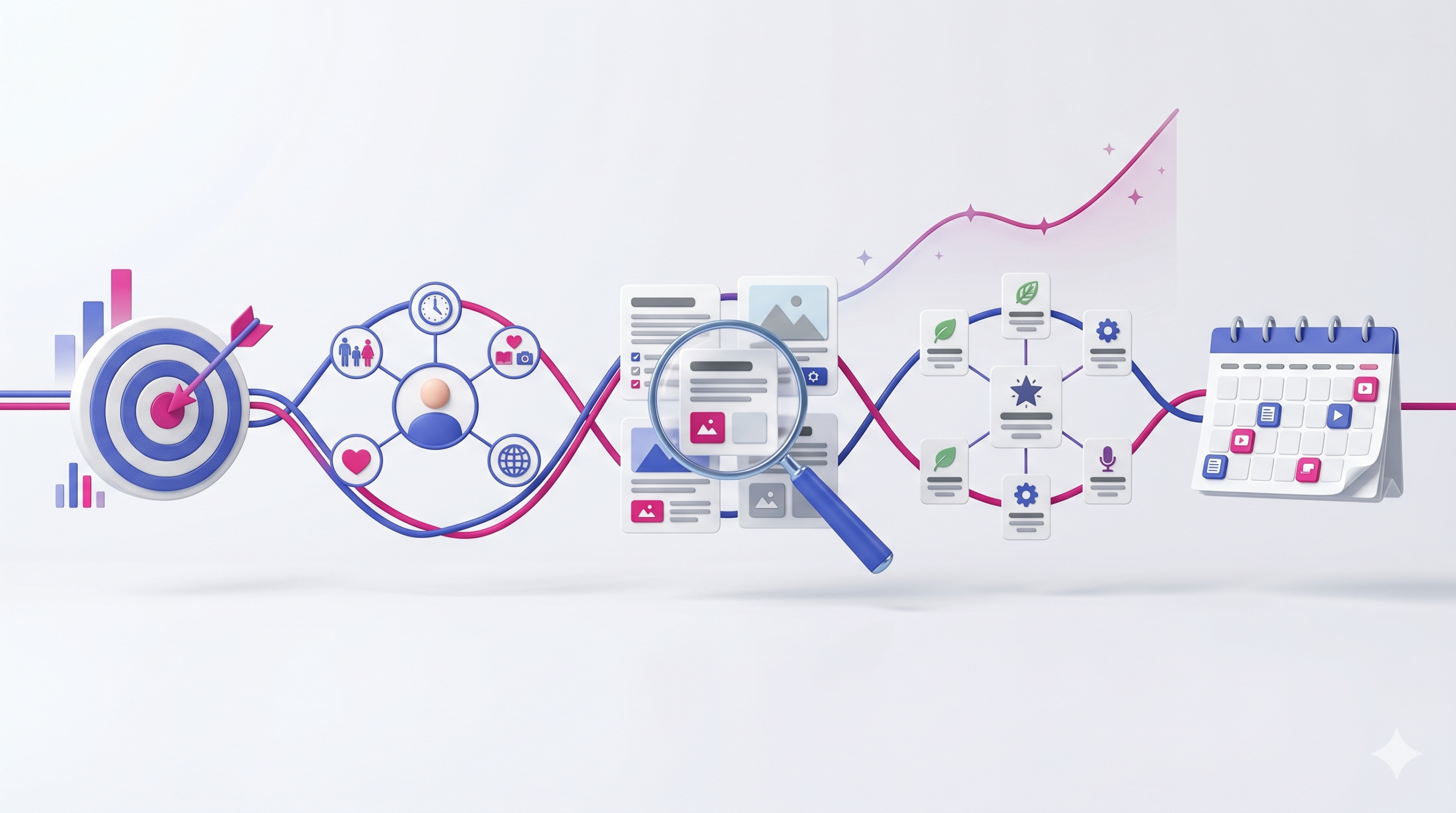 content strategie schritt fuer schritt mit zielen, personas, audit, clustern und redaktionsplan