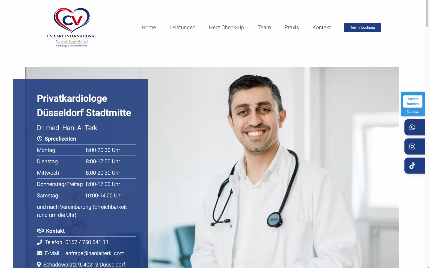 Webseite CV Care