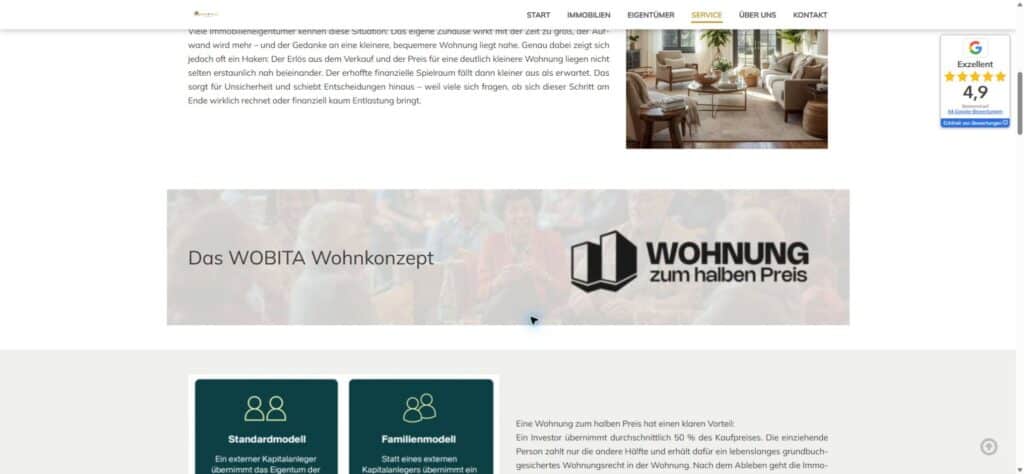 Golisch Immobilien – Landingpage Wohnung zum halben Preis